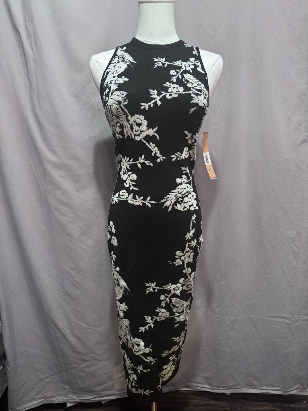 NWT Rachel Roy Floral Bodycon Midi Dress - Size
